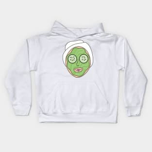 Spa Day Cucumber Mask Kids Hoodie